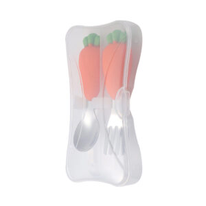 SET VAISSELLE SILICONE BEBE CAROTTE