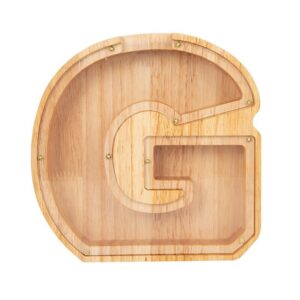 tirelire lettre transparente en bois g