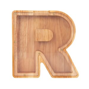tirelire lettre transparente en bois r