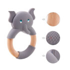 anneau de dentition silicone bois elephant