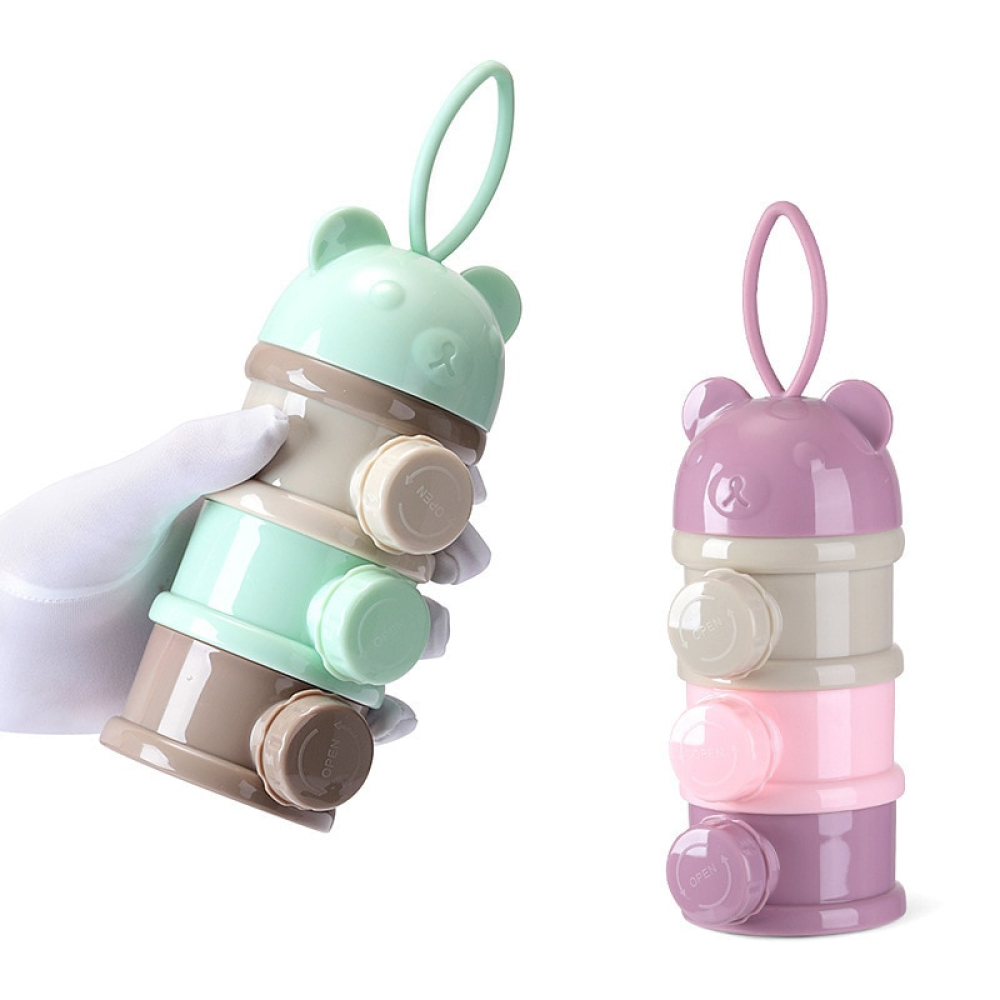 Boîte de rangement de lait en poudre portable pour bébés