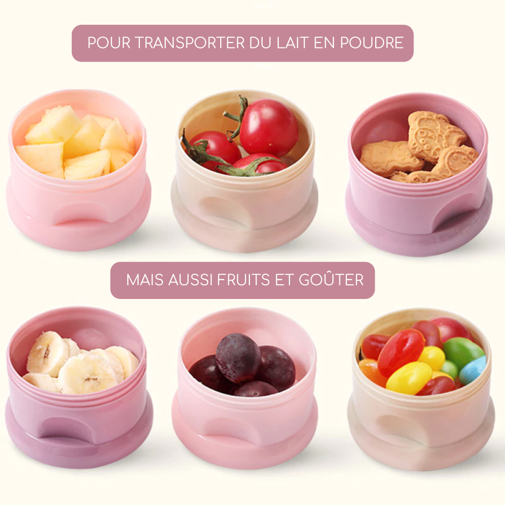 Boîte à lait en poudre pour bébé, Portable, boîte de stockage des aliments pour  bébé, céréales