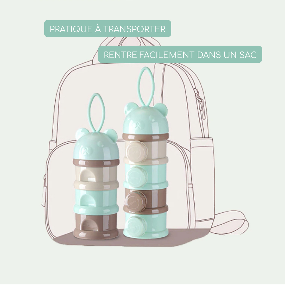 Boite doseuse de lait en poudre bébé ~ Maman 3 étoiles