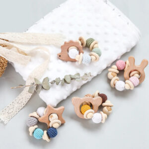 bracelet de dentition bois coton