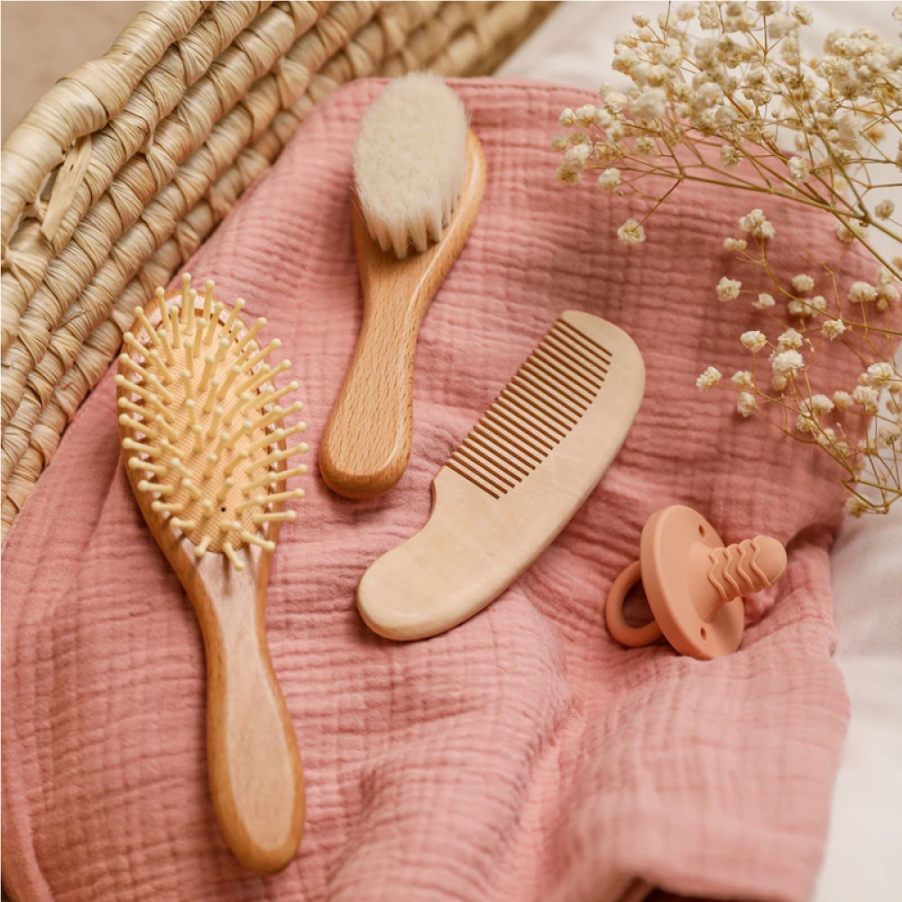 Bee Bohème - BROSSE CHEVEUX BÉBÉ EN BOIS