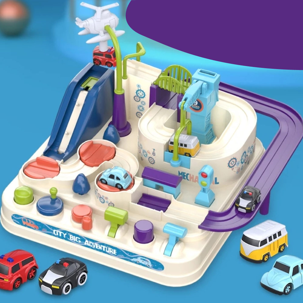 Circuit voiture jouet - Petite voiture et circuit bébé ZigZago™ – L'Enfant  Malin