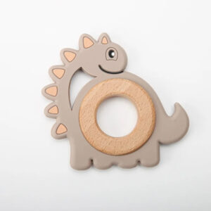 anneau de dentition animal bois silicone