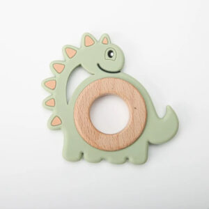 anneau de dentition animal bois silicone