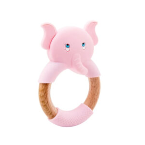 anneau de dentition silicone bois