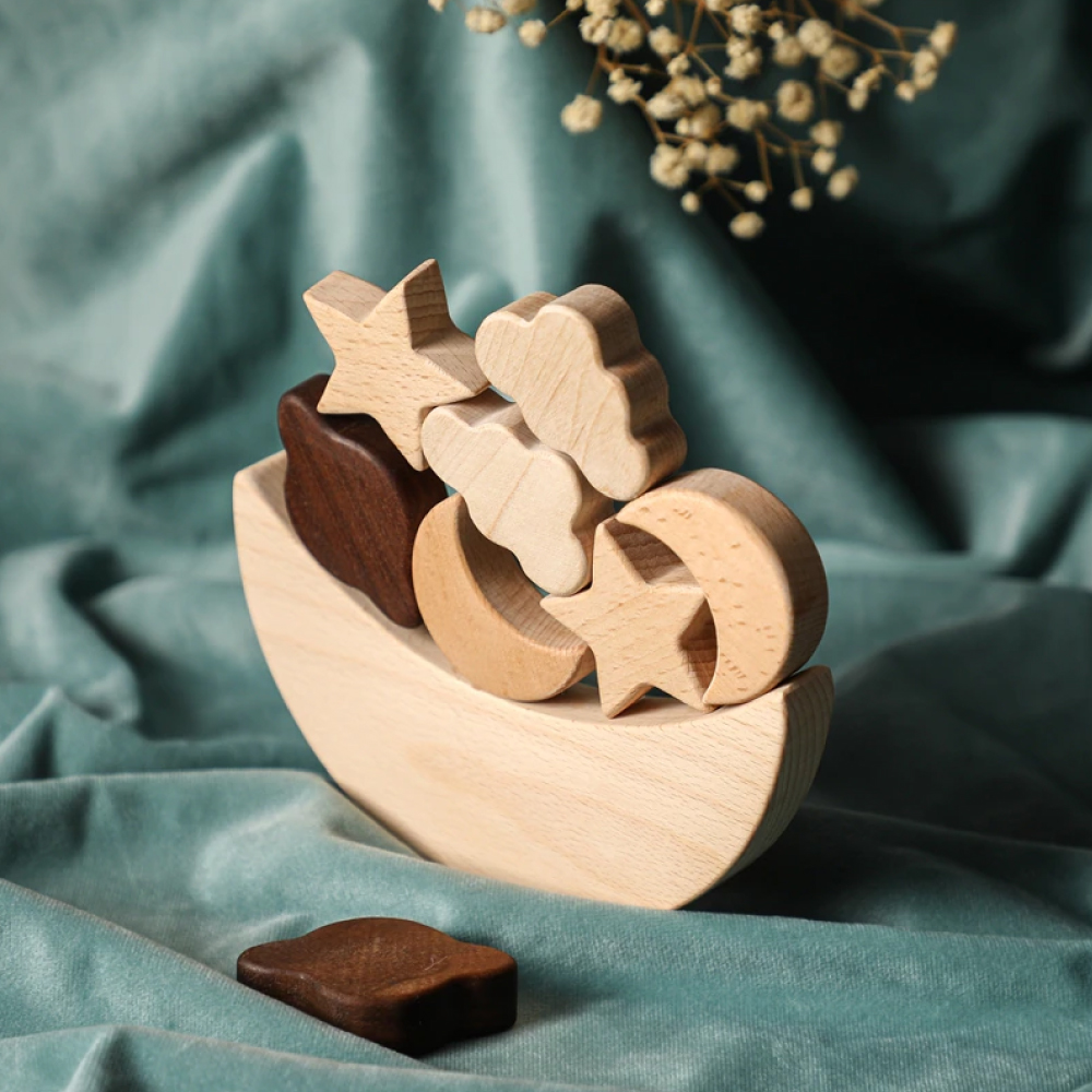 Jeu d'équilibre en bois inspiration Montessori pour enfant 