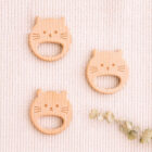 jouet de dentition en bois animaux