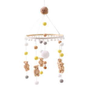 mobile de lit bebe en bois