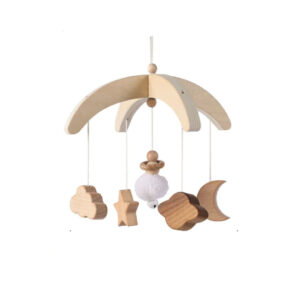 mobile de lit bebe en bois