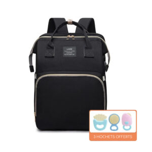 sac a langer lit bébé noir