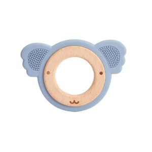 anneau de dentition animal bois silicone