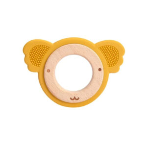 anneau de dentition animal bois silicone