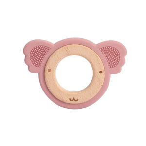 anneau de dentition animal bois silicone