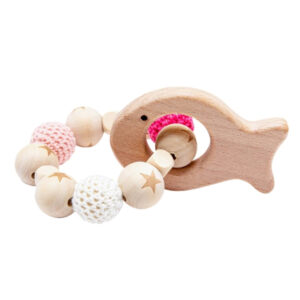 bracelet de dentition bois coton