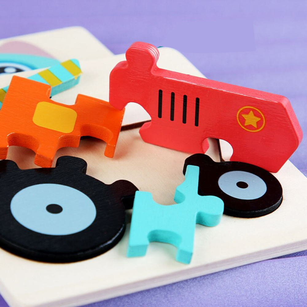 puzzle 3D en bois montessori enfant