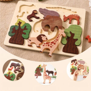 puzzle en bois animaux