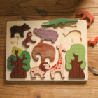 puzzle en bois animaux