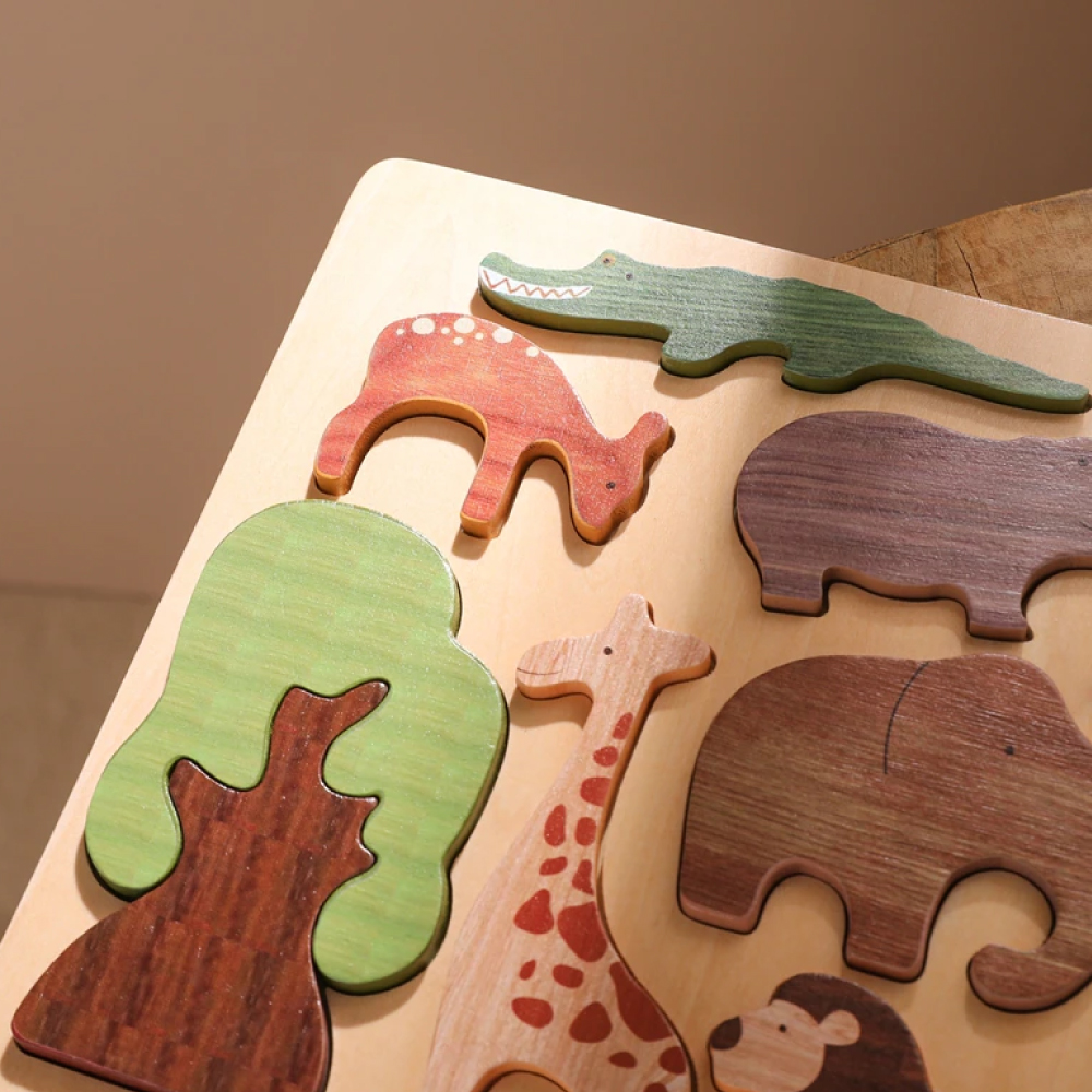 puzzle en bois animaux