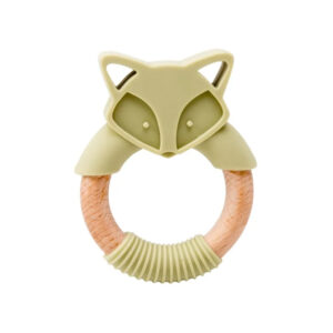 anneau de dentition silicone bois