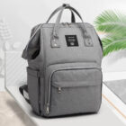sac à dos à langer bébé gris