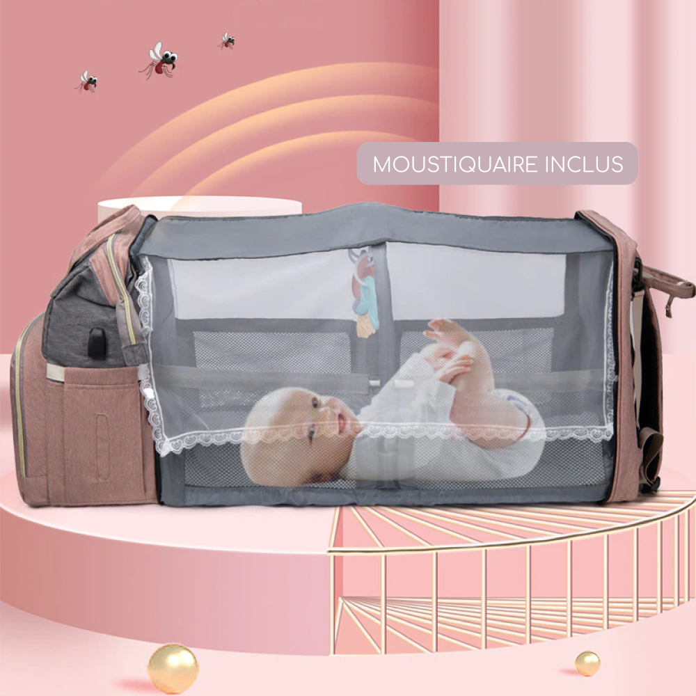 Sac à Langer lit 2-en-1 APIBÉBÉ®, conçu pour votre Bébé ! - Apibebe