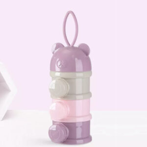 boite doseuse de lait en poudre violet 3 compartiments