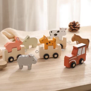 premier train bébé en bois equilibre montessori
