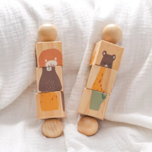 hochet montessori puzzle en bois bebe