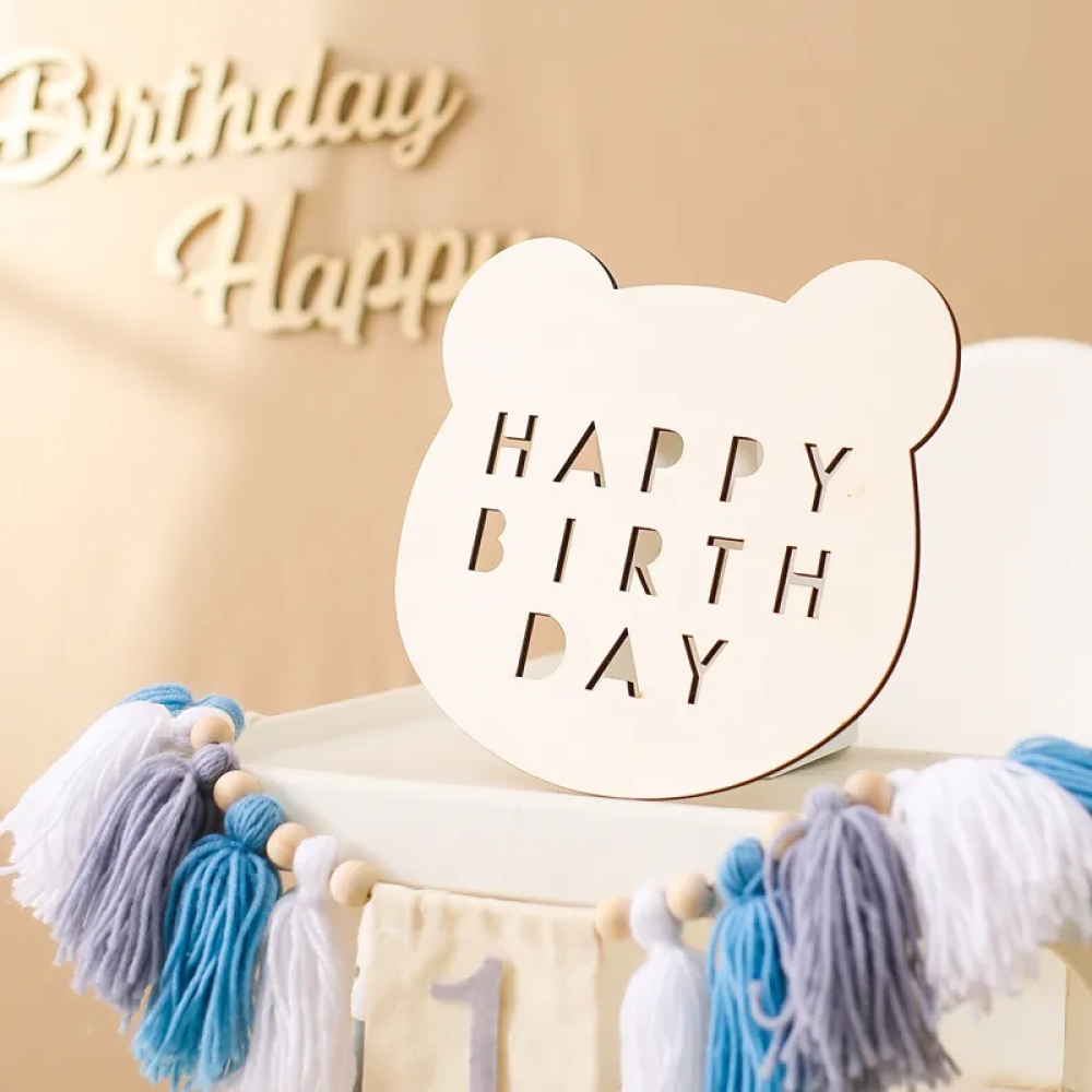 Mon 1er anniversaire – Pack de décoration 1 an bébé – Box2 ~ Maman 3 étoiles